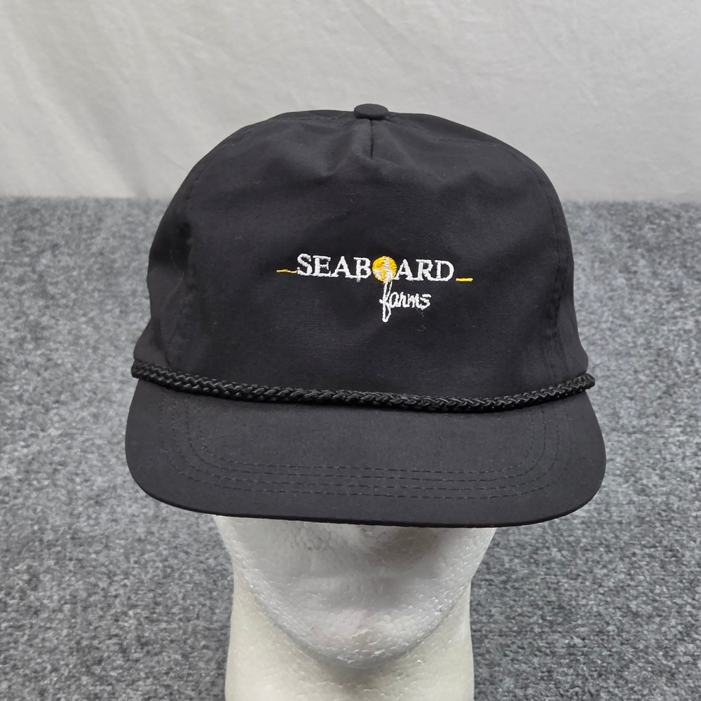 Seaboard Farms Hat Rope Trucker Cap Snapback Heritage Farmcore Americana Y2K
